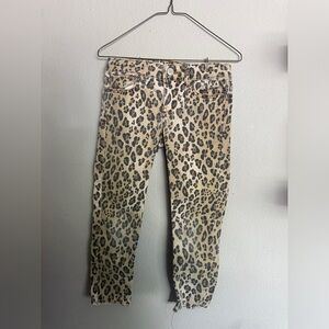 Gap kids leopard skinny pants - size 6